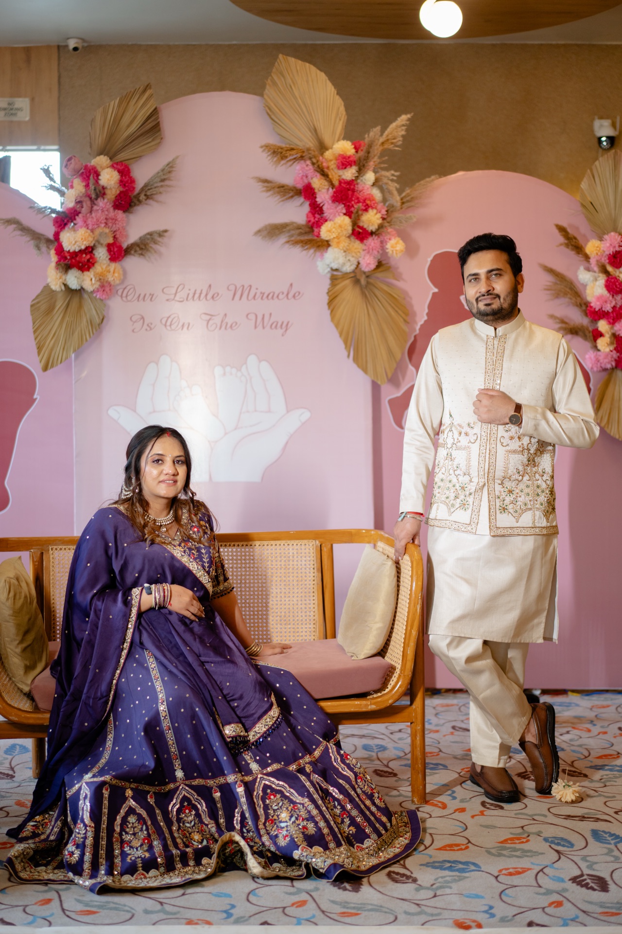 Baby shower portrait